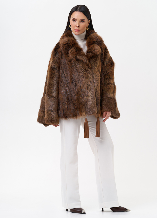 фото Болеро из меха бобра модель № 29413