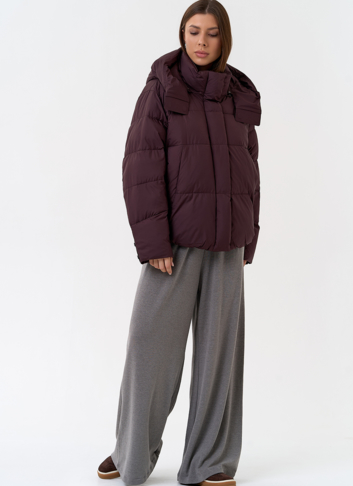 Женский пуховик с капюшоном