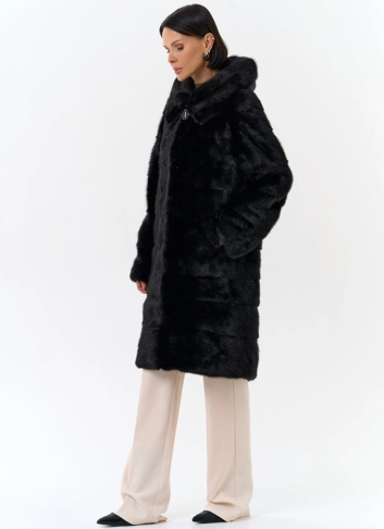 Шуба из норки фото