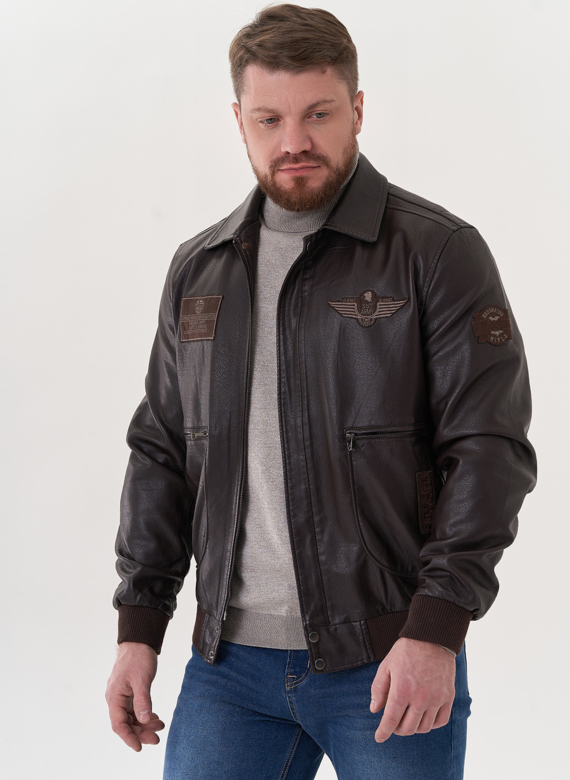 Мужская куртка из эко кожи