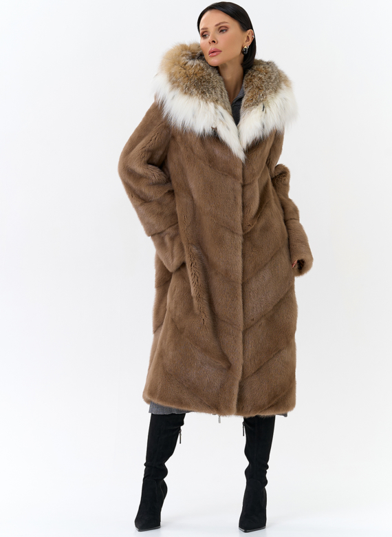 Норковая шуба с рысью