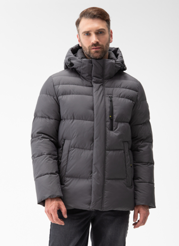 Мужской пуховик с капюшоном 