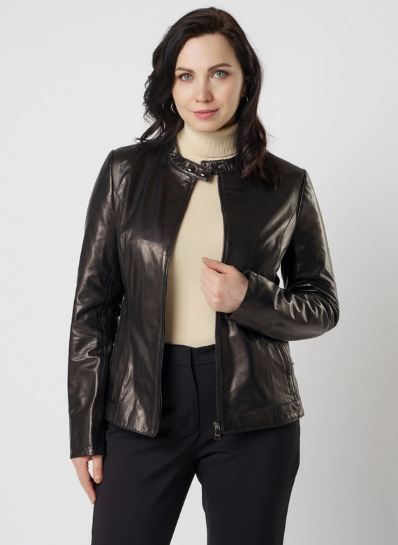Женская кожаная куртка